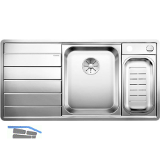 BLANCO 2D-Sp�le Axis III 6 S-IF Edelstahl Tropfteil links