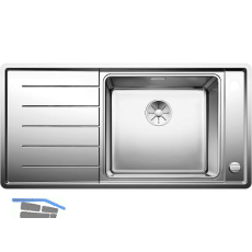 BLANCO 2D-Sp�le Andano XL 6 S-IF Edelstahl Tropfteil links