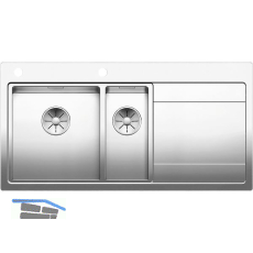BLANCO 2D-Sp�le Divon II 6 S-IF Tropfteil rechts, Edelstahl