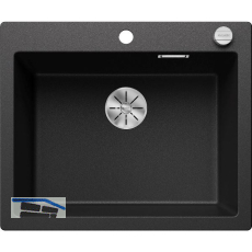 BLANCO Einbausp�le Pleon 6 mit Drehknopfgarnitur, Anthrazit