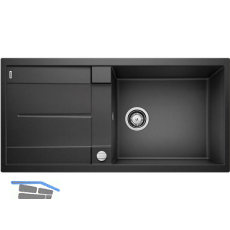 BLANCO fl�chenb�ndige Sp�le Metra XL 6 S-F Anthrazit, reversibel