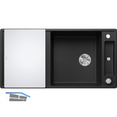 BLANCO Einbausp�le Axia III XL 6 S mit Glas Schneidbrett reversibel Anthrazit