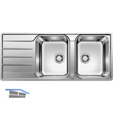 BLANCO 2D-Sp�le Lemis 8 S-IF Edelstahl reversibel