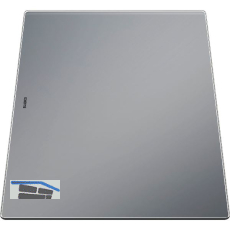 Schneidbrett Glas silber 230970