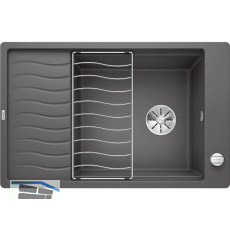 BLANCO Einbausp�le Elon XL 6 S-F fl�chenb�ndig reversibel Felsgrau