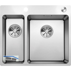 BLANCO 2D-Sp�le Andano 340/180-IF/A mit Push Control Edelstahl