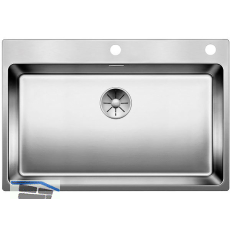 BLANCO 2D-Sp�le Andano 700-IF/A mit Push Contrrol Edelstahl