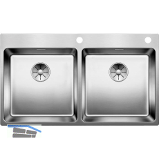 BLANCO 2D-Sp�le Andano 400/400-IF/A mit Push Control Edelstahl