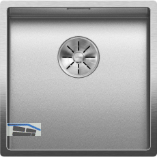 BLANCO Unterbau-Sp�le Claron 400-U Edelstahl Durinox�