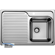 BLANCO 2D-Sp�le Classic 40 S Edelstahl TT links