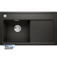 BLANCO Einbausp�le Zenar 45 S Schwarz, Tropfteil rechts