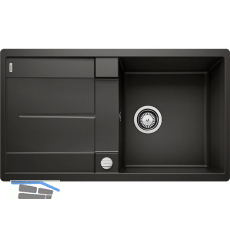 BLANCO fl�chenb�ndige Sp�le Metra 5 S-F Schwarz, reversibel