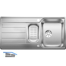 BLANCO 2D-Sp�le Classimo 6 S-IF Edelstahl reversibel