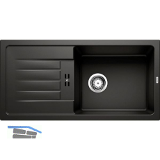 BLANCO Einbausp�le Favum XL 6 S Schwarz, reversibel