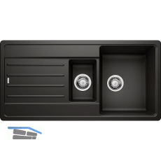 BLANCO Einbausp�le Legra 6 S Schwarz, reversibel