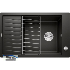 BLANCO Einbausp�le Elon XL 6 S mit InFino und Ablauffernb. Schwarz, reversibel