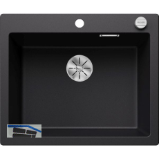 BLANCO Einbausp�le Pleon 6 mit Drehknopfgarnitur, Schwarz