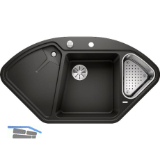 BLANCO Eck-Einbausp�le Delta II Schwarz