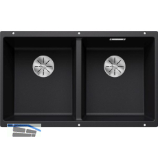 BLANCO Unterbau-Sp�le Subline 350/350-U, Schwarz
