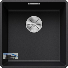 BLANCO fl�chenb�ndige Sp�le Serie Subline 400-F, Schwarz