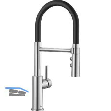 BLANCO K�chenarmatur Catris-S Flexo 525792 druckfest PVD Steel