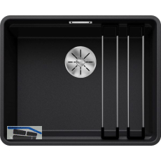 BLANCO fl�chenb�ndige Sp�le Etagon 500-F Schwarz