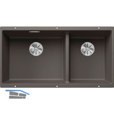 BLANCO Unterbau-Sp�le Subline 480/320-U, Vulkangrau