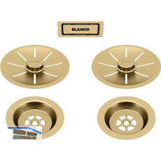 BLANCO Doppel Ab-und �berlaufset Satin Gold