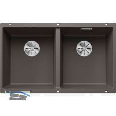 BLANCO Unterbau-Sp�le Subline 350/350-U, Vulkangrau