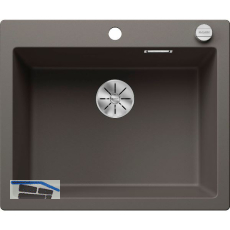 BLANCO Einbausp�le Pleon 6 mit Drehknopfgarnitur, Vulkangrau