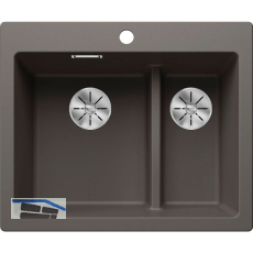 BLANCO Einbausp�le Pleon 6 Split ohne Drehknopfgarnitur, Vulkangrau