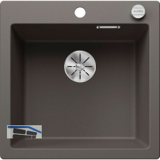 BLANCO Einbausp�le Pleon 5 mit Drehknopfgarnitur, Vulkangrau