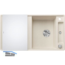 BLANCO fl�chenb�ndige Sp�le Axia III 5 S-F Softwei� inkl. Glas Schneidbrett