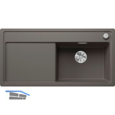 BLANCO fl�chenb�ndige Sp�le Zenar XL 6 S-F Vulkangrau, TT links