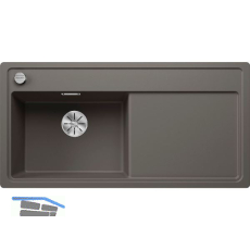 BLANCO fl�chenb�ndige Sp�le Zenar XL 6 S-F Vulkangrau, TT rechts