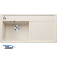 BLANCO fl�chenb�ndige Sp�le Zenar XL 6 S-F Softwei�, TT rechts