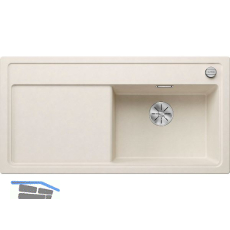 BLANCO Einbausp�le Zenar XL 6 S Softwei�, Tropfteil links