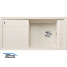 BLANCO Einbausp�le Faron XL 6 S mit InFino Korbventil Softwei�, reversibel