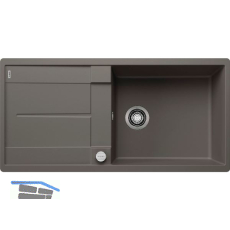 BLANCO fl�chenb�ndige Sp�le Metra XL 6 S-F Vulkangrau, reversibel