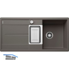 BLANCO fl�chenb�ndige Sp�le Metra 6 S-F Vulkangrau, reversibel