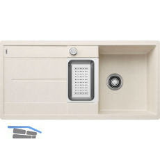 BLANCO fl�chenb�ndige Sp�le Metra 6 S-F Softwei�, reversibel