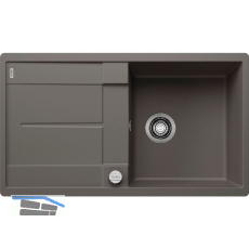 BLANCO fl�chenb�ndige Sp�le Metra 5 S-F Vulkangrau, reversibel