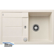 BLANCO Einbausp�le Metra 45 S mit Drehknopfgarnitur Softwei�, reversibel