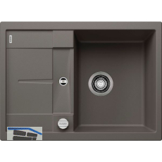 BLANCO Einbausp�le Metra 45 S Compact Vulkangrau mit Drehknopfgarnitur, rev.
