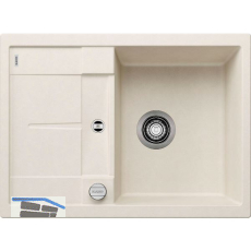 BLANCO Einbausp�le Metra 45 S Compact Softwei� mit Drehknopfgarnitur, rev.