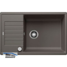 BLANCO Einbausp�le Zia XL 6 S Compact Vulkangrau mit Drehknopfgarnitur, rev.