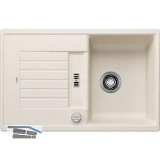 BLANCO Einbausp�le Zia 45 S mit Drehknopfgarnitur Softwei�, reversibel