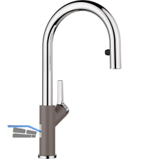 BLANCO K�chenarmatur Carena-S Vario 526930 druckfest Vulkangrau/Chrom