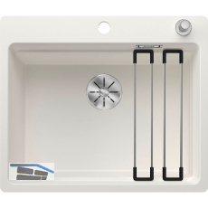 BLANCO fl�chenb�ndige Sp�le Etagon 6-F mit Ablauffernbedienung, Wei�