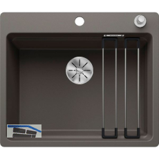 BLANCO fl�chenb�ndige Sp�le Etagon 6-F mit Ablauffernbedienung, Vulkangrau